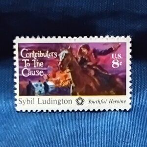 Uncirculated USA 1975 Contributors to the Cause: Sybil Ludington 8 Cent Stamp!!